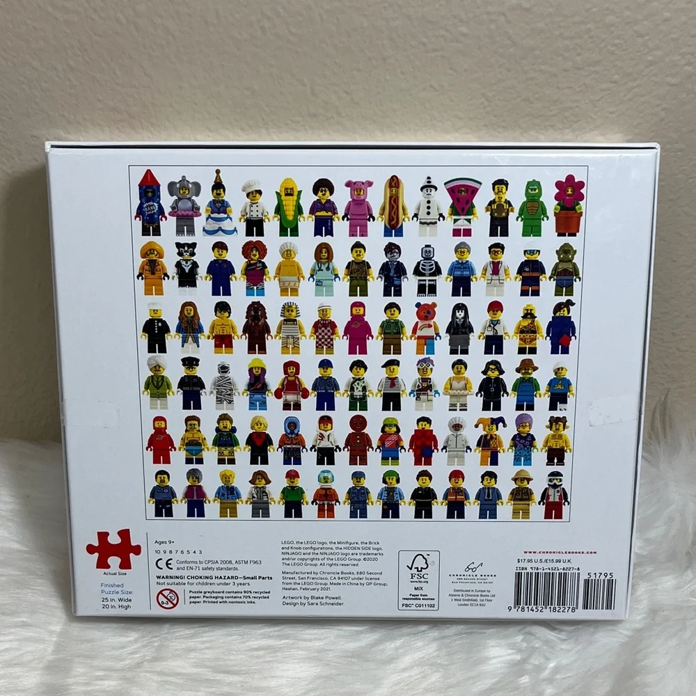 LEGO Minifigure 1000 Piece Jigsaw Puzzle